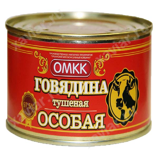 Говядина тушеная Особая «Оршанский», 525 гр.