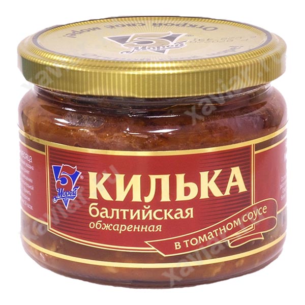 Килька балтийская в томатном соусе «5 Морей», 270 гр.