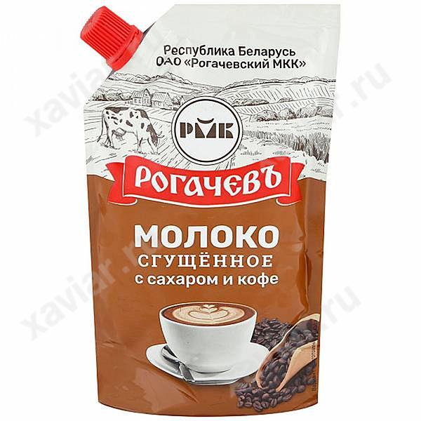 Молоко сгущенное с сахаром и натуральным кофе «Рогачевъ», 280 гр.