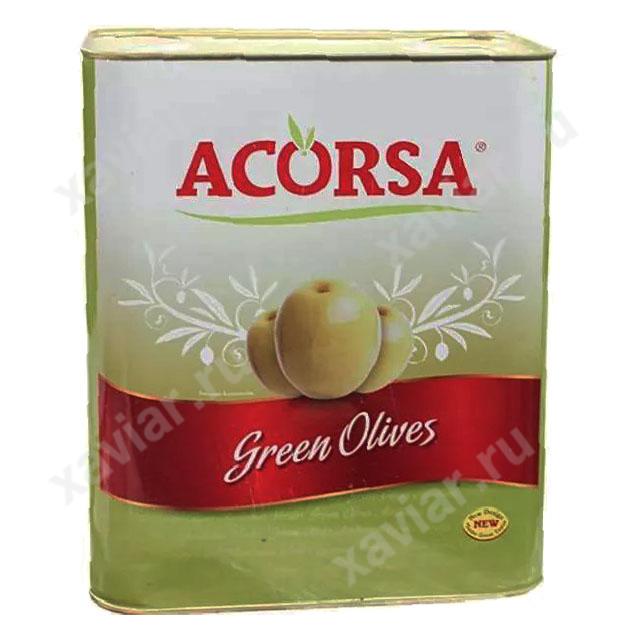 Оливки зеленые с косточкой «ACORSA», 7,5 кг.