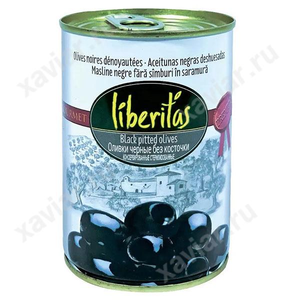 Маслины черные без косточки​​ «Liberitas» 425г.