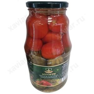 Ассорти томаты и огурцы